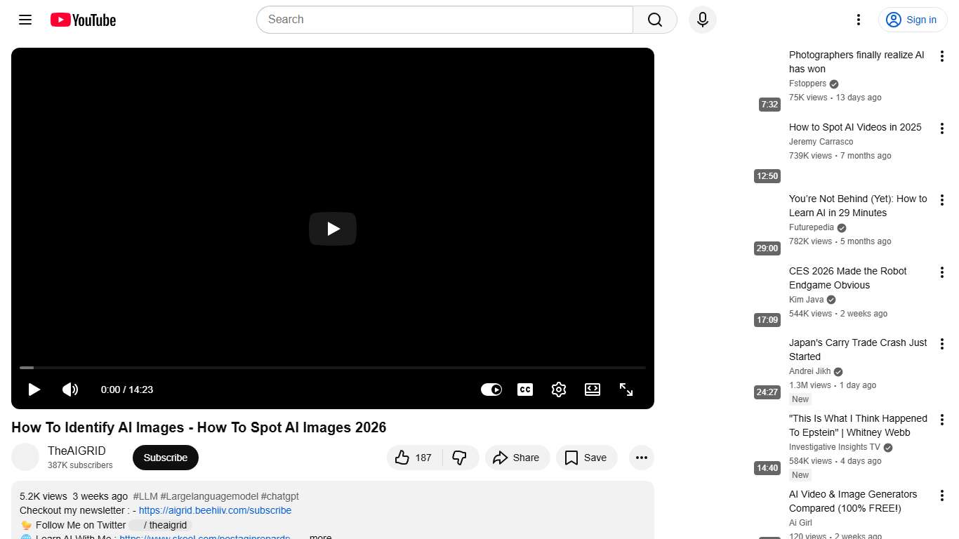 How To Identify AI Images - How To Spot AI Images 2026 - YouTube